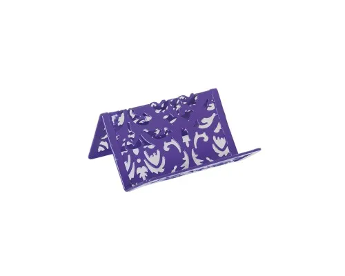 Подставка для визиток Buromax BAROCCO, металлическая, фиолетовая (BM.6226-07)