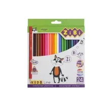 Олівці кольорові ZiBi Kids line 24 кольорів (ZB.2416)