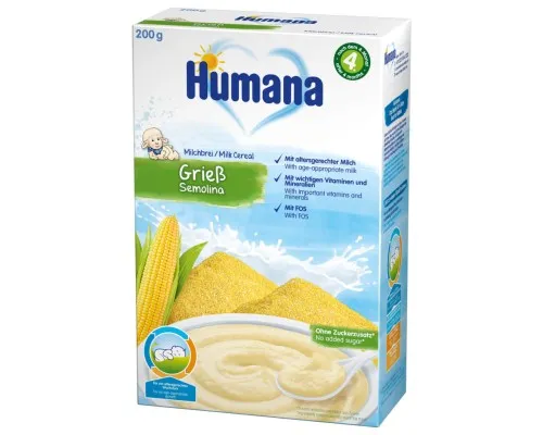 Детская каша Humana молочно кукурузно сухое 200 г (4031244775610)