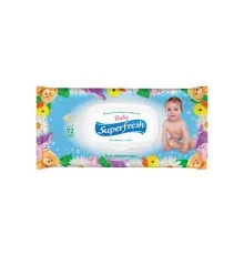 Детские влажные салфетки Superfresh Baby chamomile с клапаном 72 шт (4820048488044)