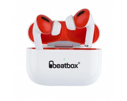 Наушники BeatBox PODS PRO 1 Wireless Charging White-Red (bbppro1wcwr)