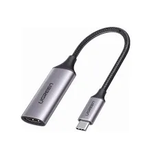Переходник USB2.0 Type C to HDMI V2.0 4K60Hz 10cm CM297 gray Ugreen (70444)
