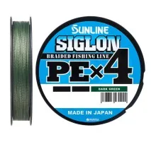 Шнур Sunline Siglon PE н4 150m 1.2/0.187mm 20lb/9.2kg Dark Green (1658.09.20)