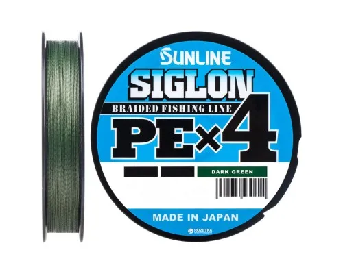 Шнур Sunline Siglon PE н4 150m 1.2/0.187mm 20lb/9.2kg Dark Green (1658.09.20)
