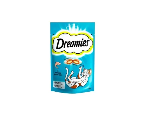 Ласощі для котів Dreamies з лососем 60 г (4008429037962)