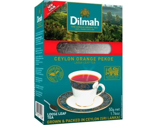 Чай Dilmah Чорний Великолистовий 50 г (9312631122268)