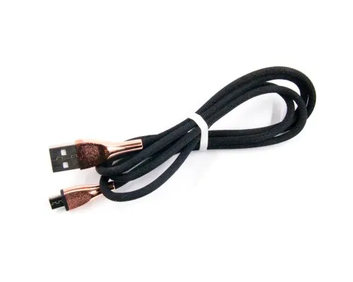 Дата кабель USB 2.0 AM to Micro 5P 1.0m black Dengos (NTK-M-SET-BLACK)