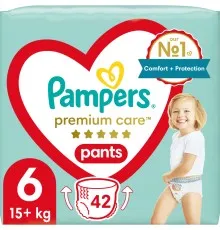 Подгузники Pampers Premium Care Pants Размер 6 (15+ кг) 42 шт (8001841325545)