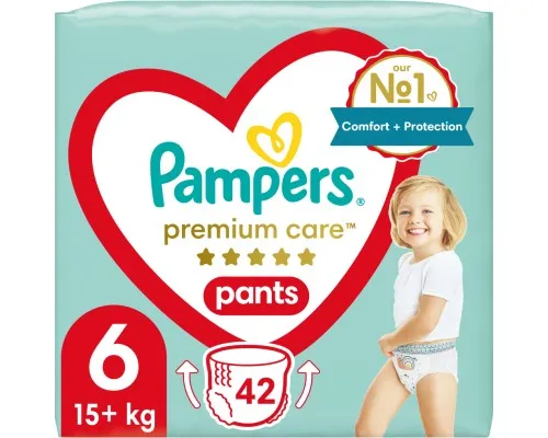 Подгузники Pampers Premium Care Pants Размер 6 (15+ кг) 42 шт (8001841325545)