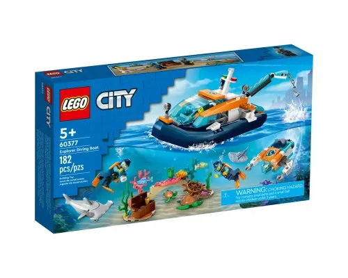 Конструктор LEGO City Исследовательская подлодка 182 деталей (60377)