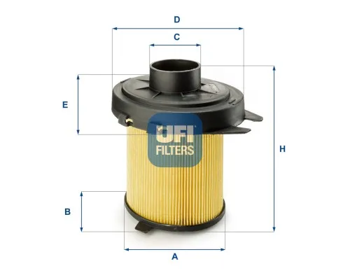 Воздушный фильтр для автомобиля UFI 27.845.02
