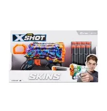 Іграшкова зброя Zuru X-Shot Швидкострільний бластер Skins Menace Spray Tag (8 патронів) (36515D)