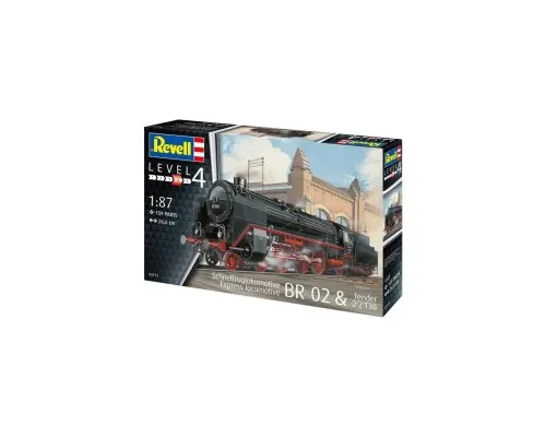 Сборная модель Revell Экспресс локомотив BR02 с тендером 2'2'T30 уровень 4 масштаб 1:87 (RVL-02171)