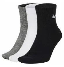 Шкарпетки Nike U NK EVERYDAY LTWT ANKLE 3PR SX7677-964 34-38 3 пари Чорний/Білий/Сірий (194955549445)