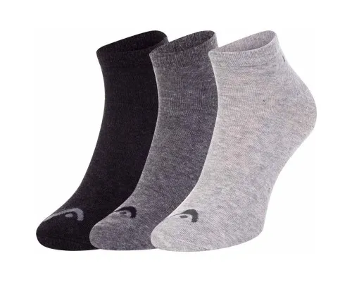 Шкарпетки Head Sneaker 3P Unisex 761010001-005 3 пари Сірий/Білий/Чорний 39-42 (8720245179836)