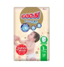 Подгузники GOO.N Premium Soft 7-12 кг Розмір 3 M 50 шт (F1010101-156)