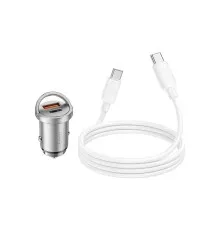 Зарядний пристрій HOCO NZ10 Handy USB-A/Type-C Silver (6942007601849)