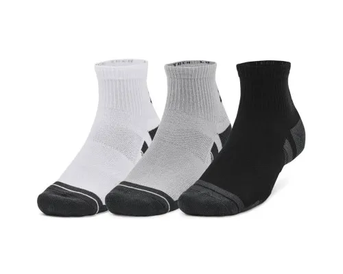 Шкарпетки Under Armour 1379510-011 Performance Tech 3 пари Qtr сірий MD (196884003029)
