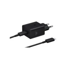 Зарядний пристрій Samsung 45W Compact Power Adapter (w C to C Cable) Black (EP-T4511XBEGEU)