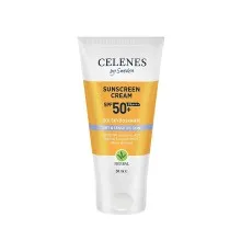 Средство от загара Celenes Sunscreen Cream SPF50+ Dry & Sensitive Солнцезащитный крем для сухой и чувствительной кожи 50 мл (7350104249649)