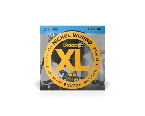 Струни для гітари D'Addario XL Nickel Wound Regular Light Plus (10.5-48) (EXL110+)