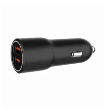 Зарядний пристрій Gembird 2xUSB-A (18W QC3.0) black (TA-UC-A2QC36-CAR-01)