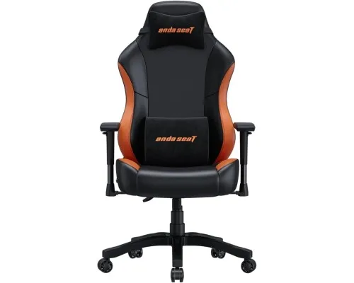 Кресло игровое Anda Seat Luna Color PVC Size L Black/Orange (AD18-48-BO-PV)