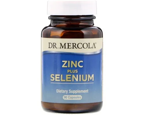 Мінерали Dr. Mercola Цинк і Селен, Zinc plus Selenium, 90 капсул (MCL-03152)