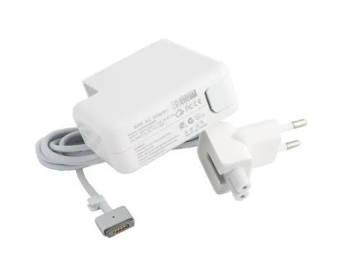 Блок живлення до ноутбуку PowerPlant APPLE 220V, 60W, 16.5V, 3.65A (MagSafe 2) (AP60KMAG2)