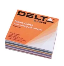 Бумага для заметок Delta by Axent "MIX" 80Х80Х20мм, unglued (D8011)