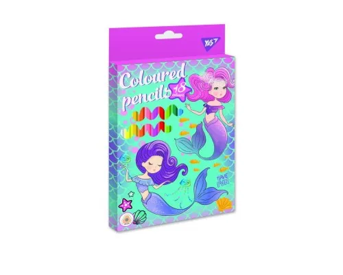 Олівці кольорові Yes Mermaid 18 кол (290599)