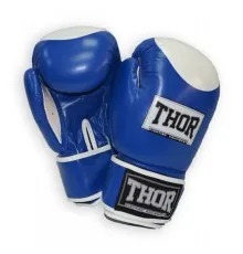 Боксерські рукавички Thor Competition 14oz Blue/White (500/02(Leath) BLU/WHITE 14 oz.)