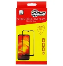 Скло захисне Dengos Full Glue iPhone 12/12 Pro, black frame (TGFG-149)