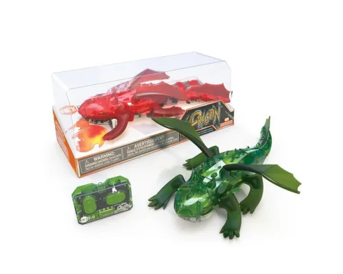 Интерактивная игрушка Hexbug Нано-робот Dragon Single на ИК управлении, зеленый (409-6847 green)