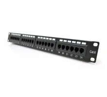 Патч-панель 19" 24хRJ-45 UTP 1U cat.6 Pipo (PP246191U)
