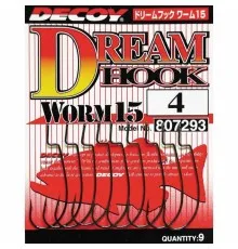 Крючок Decoy Worm15 Dream Hook 04 (9 шт/уп) (1562.00.11)