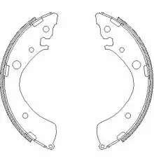 Гальмівні колодки REMSA 4367.01