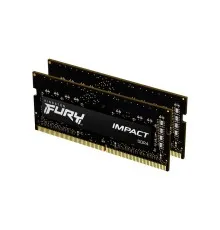 Модуль пам'яті для ноутбука SoDIMM DDR4 64GB (2x32GB) 3200 MHz Fury Impact Kingston Fury (ex.HyperX) (KF432S20IBK2/64)