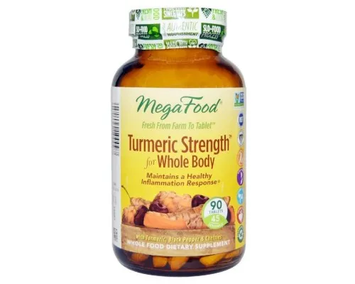 Трави MegaFood Сила куркуми для всього організму, Turmeric Strength for Who (MGF10009)