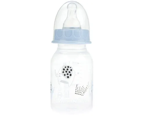 Бутылочка для кормления Baby-Nova Декор 120 мл Голубая (3960068)