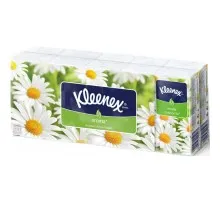 Серветки косметичні Kleenex Aroma з ароматом ромашки двошарові 10 пачок по 10 шт. (5901478905277)