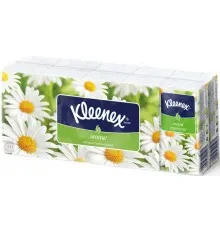 Серветки косметичні Kleenex Aroma з ароматом ромашки двошарові 10 пачок по 10 шт. (5901478905277)