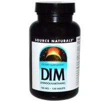 Витаминно-минеральный комплекс Source Naturals DIM (дииндолилметан) 100мг, 120 таблеток (SN1567)