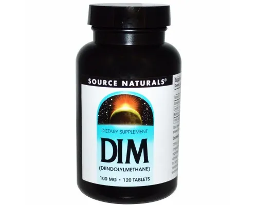 Вітамінно-мінеральний комплекс Source Naturals DIM (дііндолілметан) 100мг, 120 таблеток (SN1567)