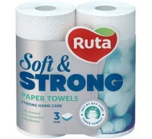 Паперові рушники Ruta Soft & Strong 3 шари 2 рулони (4820023748651)