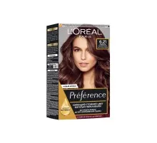 Фарба для волосся L'Oreal Paris Preference 6.21 - Перламутровий світло-каштановий (3600523018284)