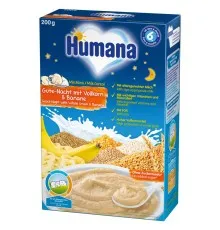 Детская каша Humana молочная Цельнозерновая с бананом Сладкие сны 200 г (4031244775597)