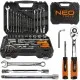 Набір інструментів Neo Tools 1/2, 1/4, CrV, 77 шт. (08-915)