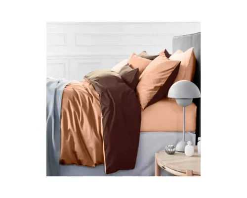 Постільна білизна MirSon King Size Сатин Premium 0165+0211 Cappuccino 220х240 (2200001169555)