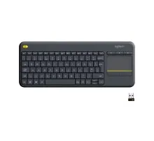 Клавиатура Logitech K400 Plus Touch Wireless UA Black (920-007145)